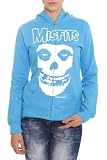 Misfits Crimson Ghost Turquoise Girls Zip Hoodie Plus Size