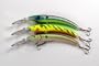 Lot of Three 5.9" Deep Diving Sigi Crankbait Fishing Lures for Northern Pike - Firetiger, Bluegill, Tennesee Shad