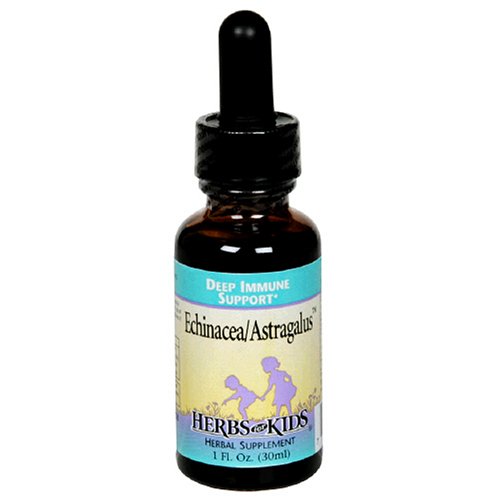 Herbs for Kids Echinacea/Astragalus Herbal Supplement, Deep Immune Support, 1-Ounce Bottles (Pack of 3)