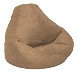 IMAGE OF Soft Velvet Luxe Bean Bag  Adult, Coffee