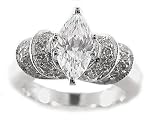 1.39ct. 14K. White Gold Certified Diamond Engagement Ring