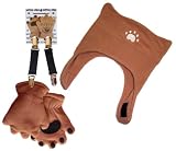 Children's Gloves, Mitten Clips, and Hat Set by BearHands