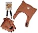 Children's Gloves, Mitten Clips, and Hat Set by BearHands - Brown - 18-36 Months