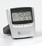 OREGON SCIENTIFIC (POWER SALES) RM832A/BLRBK ExactSet Radio Controlled Travel Alarm Clock