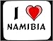 I Love Namibia Decorated Mouse Pad