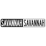  NEGATIVE SAVANNAH  STREET SIGN