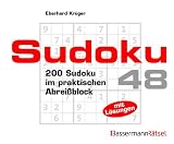 Produkt-Bild: Sudoku Block 48 - 5er Einheit: 200 Sudoku im praktischen Abrei&szlig;block