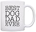 ThisWear Dog Lover Gifts Best Dog Dad Ever Pet Owner Rescue Gift 11oz Ceramic Coffee Mug with Handle White