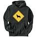 SIGN Shiloh Shepherd - CROSSING SIGN Dogs Mens Hoodie (Dark Silver, Sizes X-Small - XXX-Large)