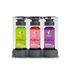 Swede Fruity Love Massage-�l-Set - 3 x 50 ml - Wassermelone. Sekt - Erdbeere, Himbeere - Grapefruit