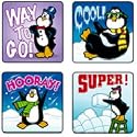 STICKERS PENGUINS 120/PK ACID AND LIGNIN FREE