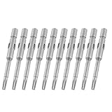 uxcell T8トルクスドライバービット　トルクスネジ用ビット　トルクスネジ用ビット　取り換えビット　シルバートーン