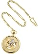 Stuhrling Original Men's 617.PK331 Special Reserve Montres De Poche Avignon Mechanical Skeleton Goldtone Pocket Watch