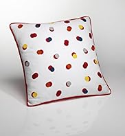 Conran Crewel Embroidered Spotted Cushion