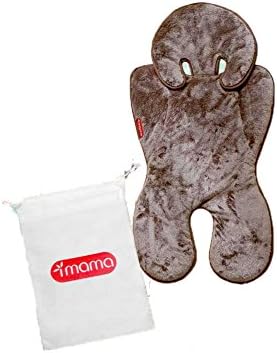 IMAMA Stroller Heating Seat Handmade ,USB Charged ,Brown