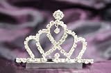 Beautiful New Bridal Wedding Tiara Crown With Leaf Crystal DH14857