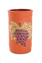 Oenophilia Terra Cotta Purple Grapes Decorative Wine Chiller
