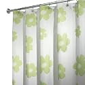 InterDesign Poppy Shower Curtain, Green