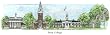 Berry College - Collegiate Colors - 5" x 13" Framed Prints