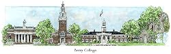 Berry College - Collegiate Colors - 5" x 13" Framed Prints