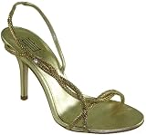 Pelle Moda Kimono Women's High Heel Strappy Rhinestone Evening Sandals