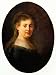 Portrait of Saskia with veil Oval by Rembrandt canvas art print, 11 X 14