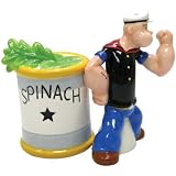 Westland Giftware Popeye Magnetic Popeye and Spinach Salt and Pepper Shaker Set, 4-Inch