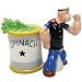 Westland Giftware Popeye Magnetic Popeye and Spinach Salt and Pepper Shaker Set, 4-Inch