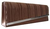 Satin Clutch Bag, Brown