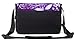 Meffort Inc 17 17.3 Inch Laptop/Notebook Padded Compartment Shoulder Messenger Bag with Shoulder Pad - Purple Butterflies