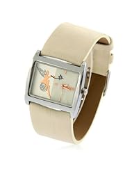 SINOBI New Fashion Womens Angel Rectangle Leather Wrist Watch Quartz White WTH0050