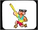 Decorated Mouse Pad with cartoon, pole, animal, vaulter, parrot