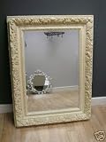 ORNATE ANTIQUE CREAM MIRROR