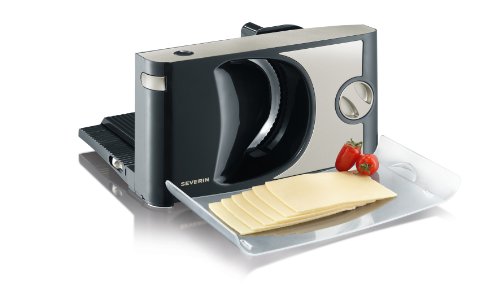 Severin AS 3952 Allesschneider, schwarz / rot / metallic