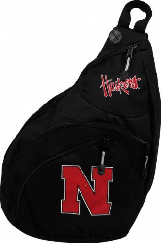 Nebraska Cornhuskers Black Slingshot Backpack