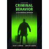 Criminal Behavior: A Psychosocial Approachby Curt R. Bartol