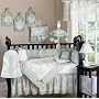 JoJo Designs 9-Piece Baby Crib Infant Bedding Set - Vintage French Sage Toile