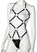 Allure Leather Leather Harness Teddy, One Size, Black
