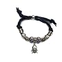 New Choice - bracelet lacets bleus - t�te de mort &hellip 