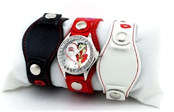 Betty Boop #BB-W376BS Multi Changeable Strap Set Watch