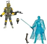 Star Wars 2008 Legacy Collection Blockbuster Value 2 Pack 4 Inch Tall Action Figures - JODO KAST (BD No. 18) with Blaster Rifle and Droid Head Plus COUNT DOOKU in Holographic Transmission (BD No.21) with Lightsaber and Droid's Right Hand