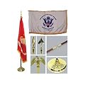 Coast Guard 3ft x 5ft Indoor Flag Flagpole Base and Tassel
