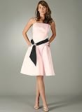Rhinestone Broach Cocktail Dress for Bridesmaid Formal Prom