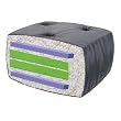 Queen 8 Solid Cotton Futon Mattress Fabric: Black
