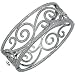 14K White Gold Diamond Bangle Bracelet
