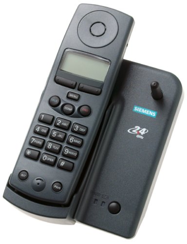 Siemens 2410 Gigaset 2.4 GHz Gray Cordless System with Caller ID