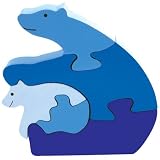 Polar Bear & Cub Puzzle - Non-toxic, Sustainable, Safe