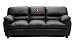 Black Leather Sofa Couch University of Georgia Bulldogs