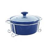 Review Metro 5032B / Mayfair & Jackson Round Porcelain Casserole with Vented Lid and Elegant Serving Rack