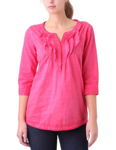 TOM TAILOR Damen Bluse 20170790070/vintage wash tunic, Gr. 36, Rot (4167) Preisvergleich